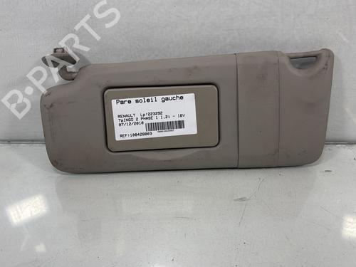Used Left sun visor RENAULT TWINGO II (CN0_) 1.2 16V (CN04, CN0B) (75 hp) 27722277