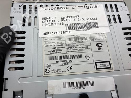 Radio RENAULT CAPTUR I (J5_, H5_) 1.5 dCi 90 (J5N4, J5M5, J5MW, J5M6, J5AL, J5AJ) | BP38202323E6 - Image 3