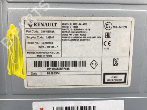 Used Radio Radio RENAULT CAPTUR I (J5_, H5_) 1.5 dCi 90 (J5N4, J5M5, J5MW, J5M6, J5AL, J5AJ) (90 hp) 20029037 20029037