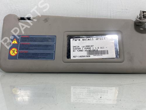 Used Right sun visor DACIA DUSTER (HS_) 1.5 dCi (HSMC) (107 hp) 27721744