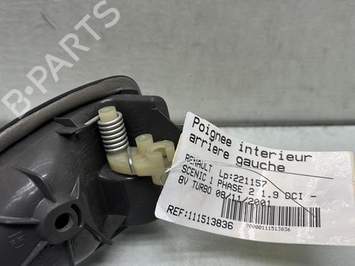 Used Rear left interior door handle Rear left interior door handle RENAULT SCÉNIC I MPV (JA0/1_, FA0_) 1.9 dCi (JA05, JA1F) (102 hp) 28581648 28581648