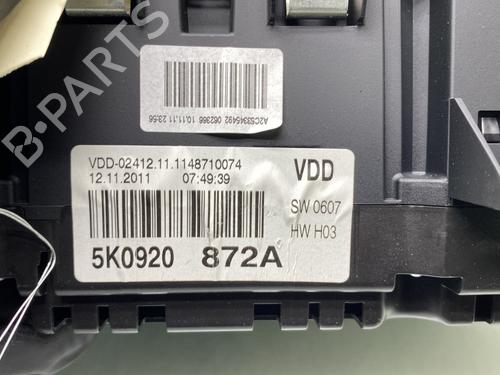 Instrument cluster VW GOLF VI (5K1) 1.6 TDI | BP20975010C47 