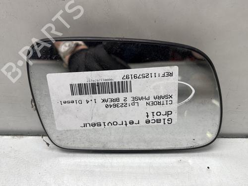 Used Right mirror glass CITROËN XSARA Break (N2) 1.4 HDi (68 hp) 30791209