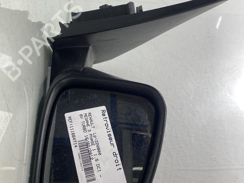 Right mirror RENAULT MEGANE III Hatchback (BZ0/1_, B3_) 1.5 dCi (BZ09, BZ0D, BZ1W, BZ29, BZ14) | BP29507747C27 