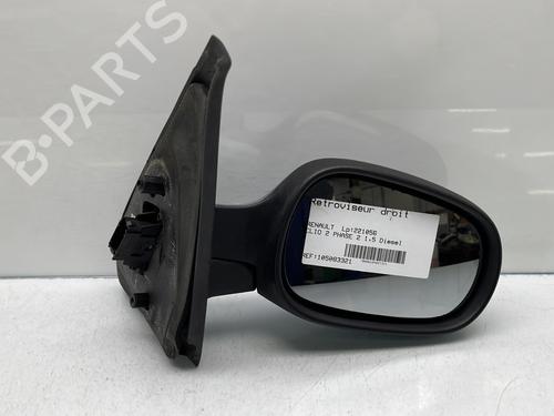 Used Right mirror RENAULT CLIO II (BB_, CB_) 1.5 dCi (B/CB07) (65 hp) 25770416