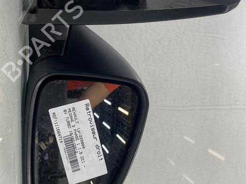 Used Right mirror RENAULT MEGANE III Hatchback (BZ0/1_, B3_) 1.5 dCi (BZ09, BZ0D, BZ1W, BZ29, BZ14) (110 hp) 29507747