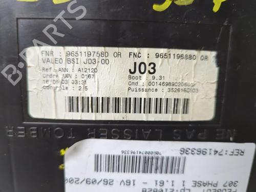Fuse box PEUGEOT 307 (3A/C) 1.6 16V | BP19994475E1 