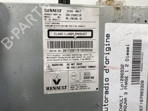 Radio RENAULT LAGUNA III (BT0/1) 2.0 dCi (BT01, BT08, BT09, BT0E, BT0K, BT12, BT1C, BT1D,... | BP20008154E6 