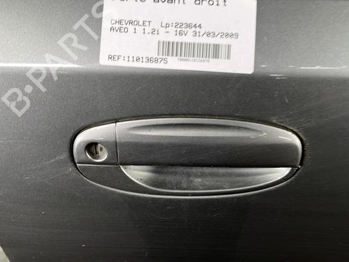 Right front door CHEVROLET AVEO / KALOS Hatchback (T250, T255) 1.2 LPG | BP27855412C3 