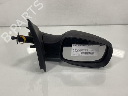 Used Right mirror RENAULT CLIO III (BR0/1, CR0/1) 1.2 16V (BR02, BR0J, BR11, CR02, CR0J, CR11) (75 hp) 21189707