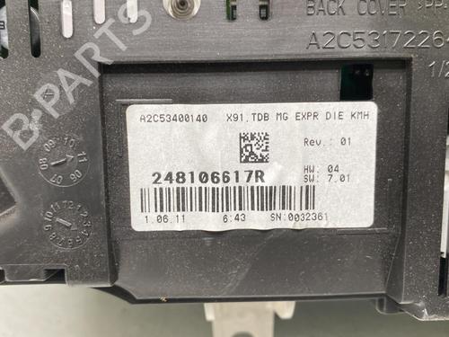Instrument cluster RENAULT LAGUNA III (BT0/1) 2.0 dCi (BT07, BT0J, BT14, BT1A, BT1S) | BP19974378C47 