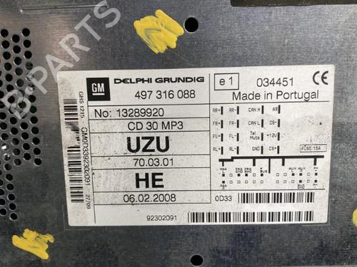Used Radio Radio OPEL CORSA D (S07) 1.3 CDTI (L08, L68) (75 hp) 20003996 20003996