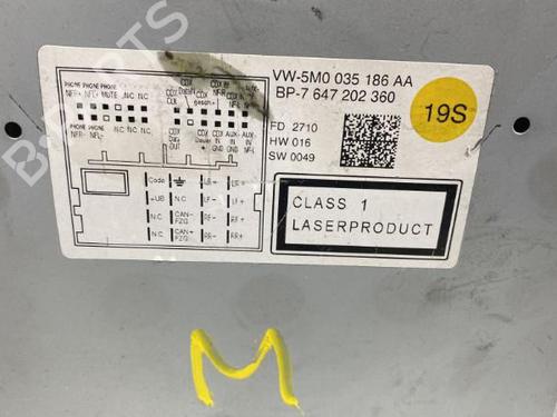 Used Radio Radio VW POLO V (6R1, 6C1) 1.4 (6R1) (85 hp) 20022419 20022419