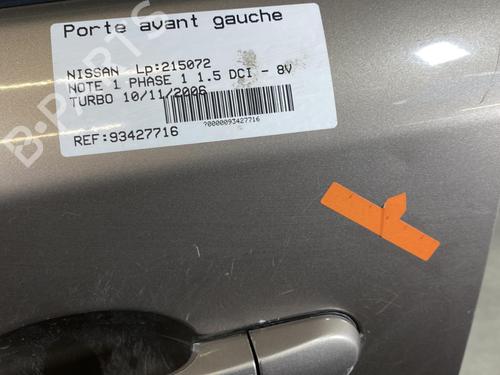 Left front door NISSAN NOTE (E11, NE11) 1.5 dCi | BP21963564C2 