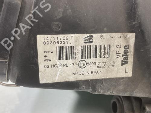 Left headlight SEAT IBIZA III (6L1) 1.9 SDI | BP29253401C28 