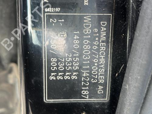Instrument cluster MERCEDES-BENZ A-CLASS (W168) A 140 (168.031, 168.131) | BP19951702C47 