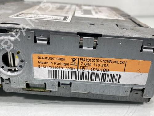 Radio PEUGEOT 407 (6D_) 1.6 HDi 110 (6D9HZC, 6D9HYC) | BP20003799E6 