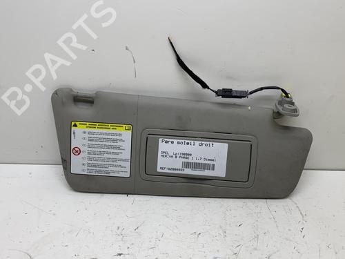 Used Right sun visor Right sun visor OPEL MERIVA B MPV (S10) 1.7 CDTI (75) (110 hp) 20009663 20009663
