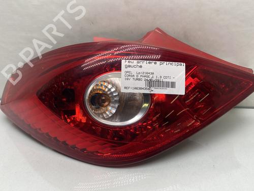 Used Left taillight OPEL CORSA D (S07) 1.3 CDTI (L08, L68) (90 hp) 26715541