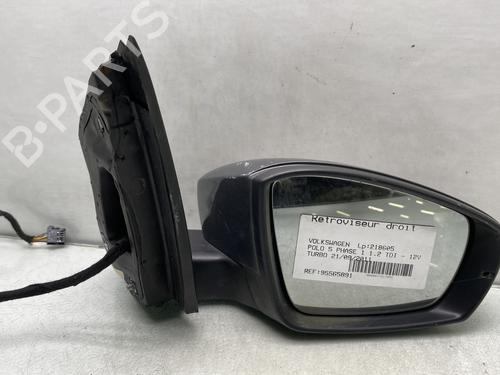 Used Right mirror VW POLO V (6R1, 6C1) 1.2 TDI (75 hp) 22407425