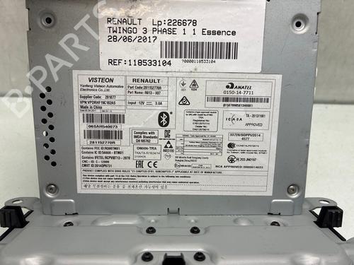 Radio RENAULT TWINGO III (BCM_, BCA_) 1.0 SCe 70 (BCMB) | BP36095267E6  - Image 5