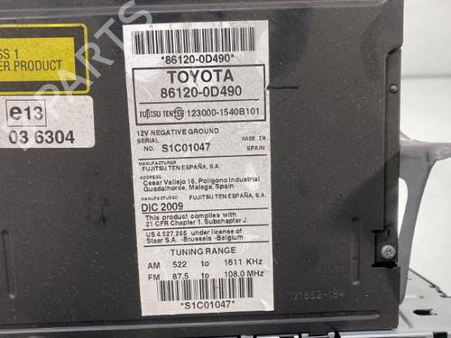 Radio TOYOTA YARIS (_P13_)  | BP19986118E6 