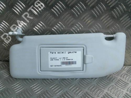 Used Left sun visor Left sun visor PEUGEOT 208 I (CA_, CC_) 1.2 VTI 82 (82 hp) 20000224 20000224