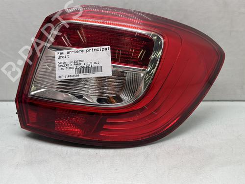 Right taillight DACIA SANDERO II 1.5 dCi 75 / Blue dCi 75 (B8JW, B8M4, B8AH, B8M7, B8M6) | BP28581435C35 