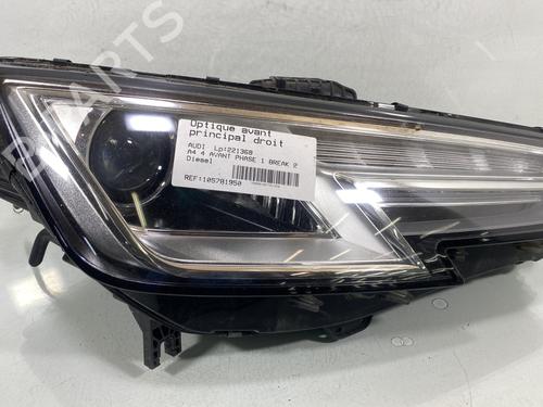 Used Right headlight AUDI A4 B9 Avant (8W5, 8WD) 2.0 TDI (190 hp) 29507200