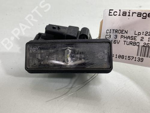 Used Licence plate light CITROËN C3 / C3 ORIGIN III (SX) 1.5 BlueHDi 100 (SXYHYP, SXYHTU) (102 hp) 28100372