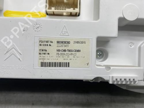 Instrument cluster PEUGEOT 308 II (LB_, LP_, LW_, LH_, L3_) 1.6 BlueHDi 120 | BP19952242C47 