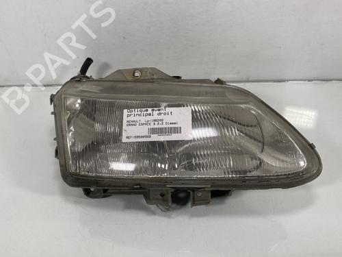 Used Right headlight RENAULT ESPACE III (JE0_) 2.2 12V TD (JE0E, JE0H, JE0P) (113 hp) 23768324
