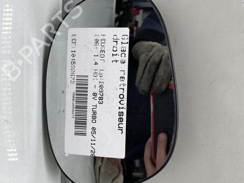 Spejlglas højre PEUGEOT 206+ (2L_, 2M_) 1.4 HDi eco 70 (68 hp) 26212262