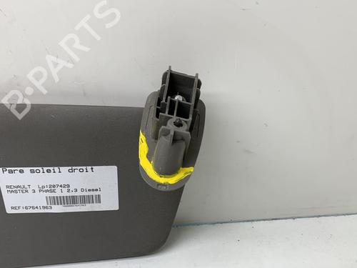 Used Right sun visor Right sun visor RENAULT MASTER III Van (FV) 2.3 dCi 125 FWD (FV0C, FV0D, FV0G, FV0H, FV0J, FV0K,... (125 hp) 19995387 19995387