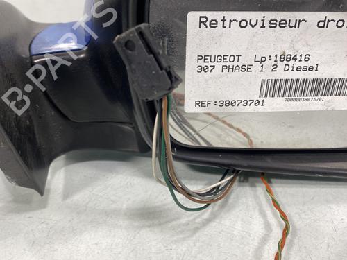 Right mirror PEUGEOT 307 (3A/C) 2.0 HDi 110 | BP23240975C27 