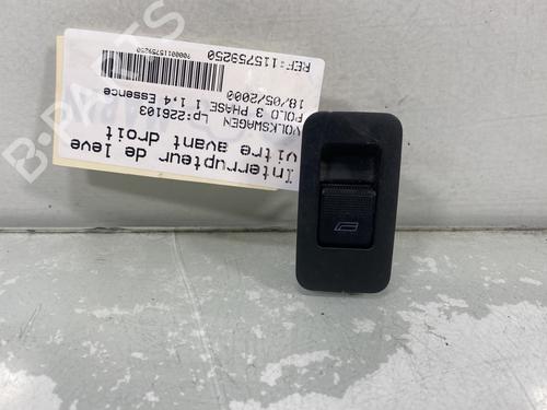 Used Right front window switch VW POLO III (6N1) 60 1.4 (60 hp) 30791549