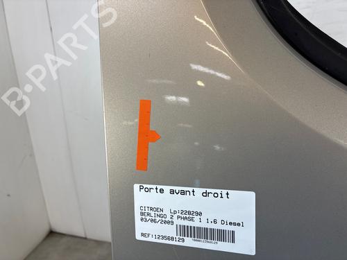 Used Right front door Right front door CITROËN BERLINGO MULTISPACE (B9) [2008-2026] 39707962 39707962