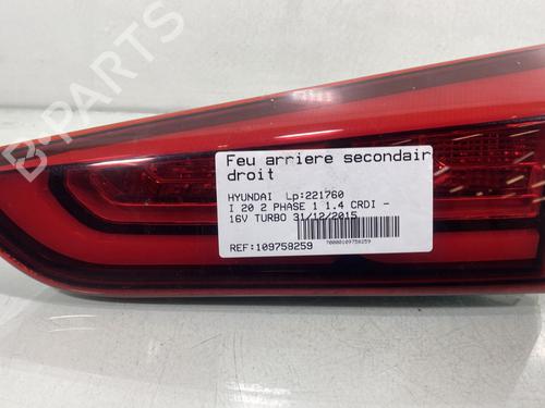 Højre baglygte bagklap HYUNDAI i20 II (GB, IB) 1.4 CRDi (90 hp) 29286935