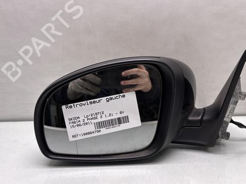 Used Left mirror SKODA FABIA II (542) 1.2 (60 hp) 27355598