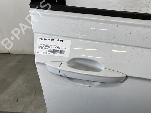 Right front door VW POLO VI (AW1, BZ1, AE1) 1.0 | BP29453305C3 