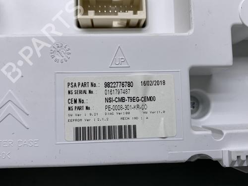 Instrument cluster PEUGEOT 308 II (LB_, LP_, LW_, LH_, L3_) 1.2 THP 110 | BP20022861C47 