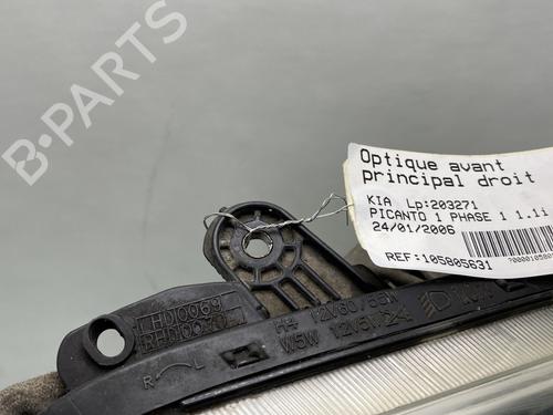 Right headlight KIA PICANTO I (SA) 1.1 | BP26026985C29 