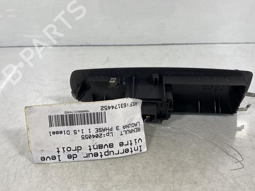 Used Right front window switch Right front window switch RENAULT LAGUNA III (BT0/1) 1.5 dCi (BT00, BT0A, BT0T, BT1J) (110 hp) 20024786 20024786