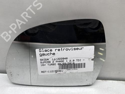 Used Left mirror glass SKODA SUPERB II (3T4) 2.0 TDI (170 hp) 30791172
