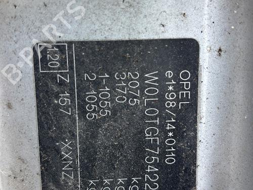 Venstre Baklys OPEL ZAFIRA A MPV (T98) 2.0 DTI 16V (F75) | BP29615524C34 