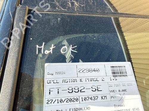 Left sun visor OPEL ASTRA K (B16) 1.5 CRDI (68) | BP36281523I1 - Image 27