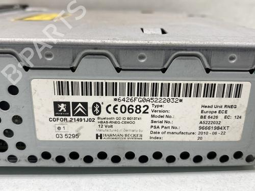 Radio PEUGEOT 5008 (0U_, 0E_) 1.6 HDi | BP26495796E6 