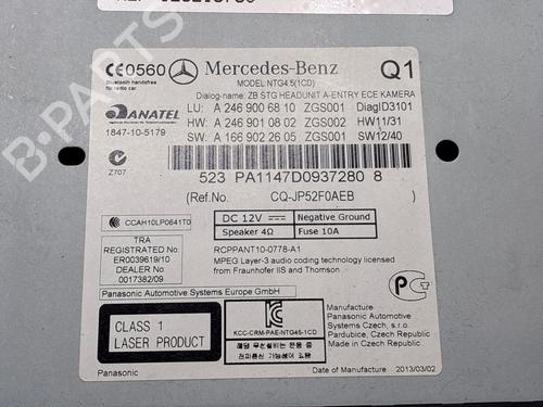 Radio MERCEDES-BENZ A-CLASS (W176) A 200 CDI (176.001) | BP34561463E6 - Image 8