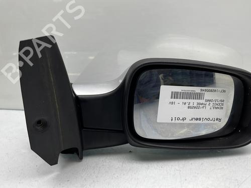 Used Right mirror RENAULT SCÉNIC II (JM0/1_) 2.0 (JM05, JM0U, JM1N, JM1U, JM2V) (135 hp) 25443161