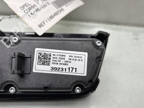 Used Climate control Climate control OPEL CORSA F (P2JO) 1.2 (68) (101 hp) 31379327 31379327
